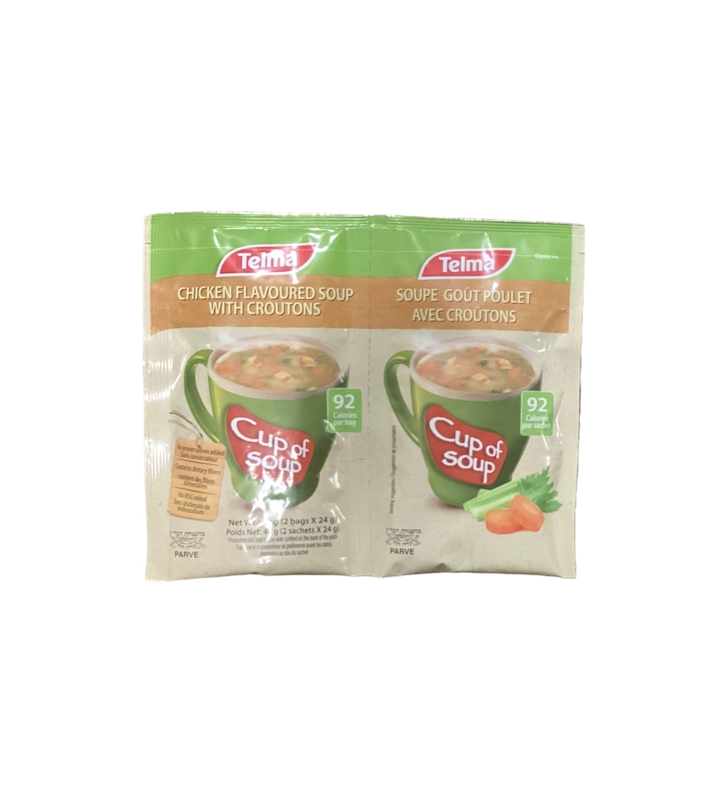 Cup of Soup Chicken Soup Mix with Croutons2x24g Makolet