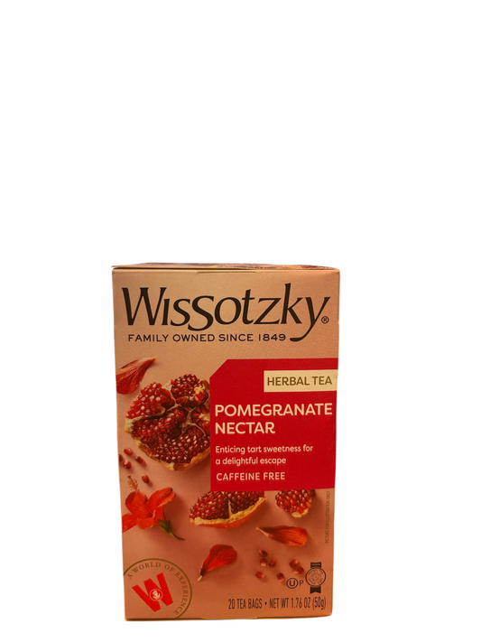 Pomegranate Nectar Herbal Tea - Wissotzky