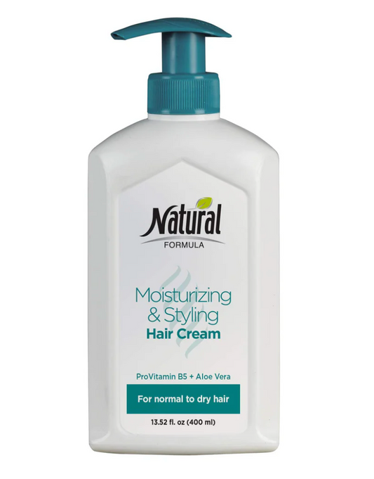 Natural Formula Hair Moist & Styling Cream with Aloe Vera - Green Pump 400ml