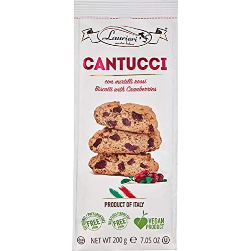 Laurieri Cantucci Biscotti With Cranberries